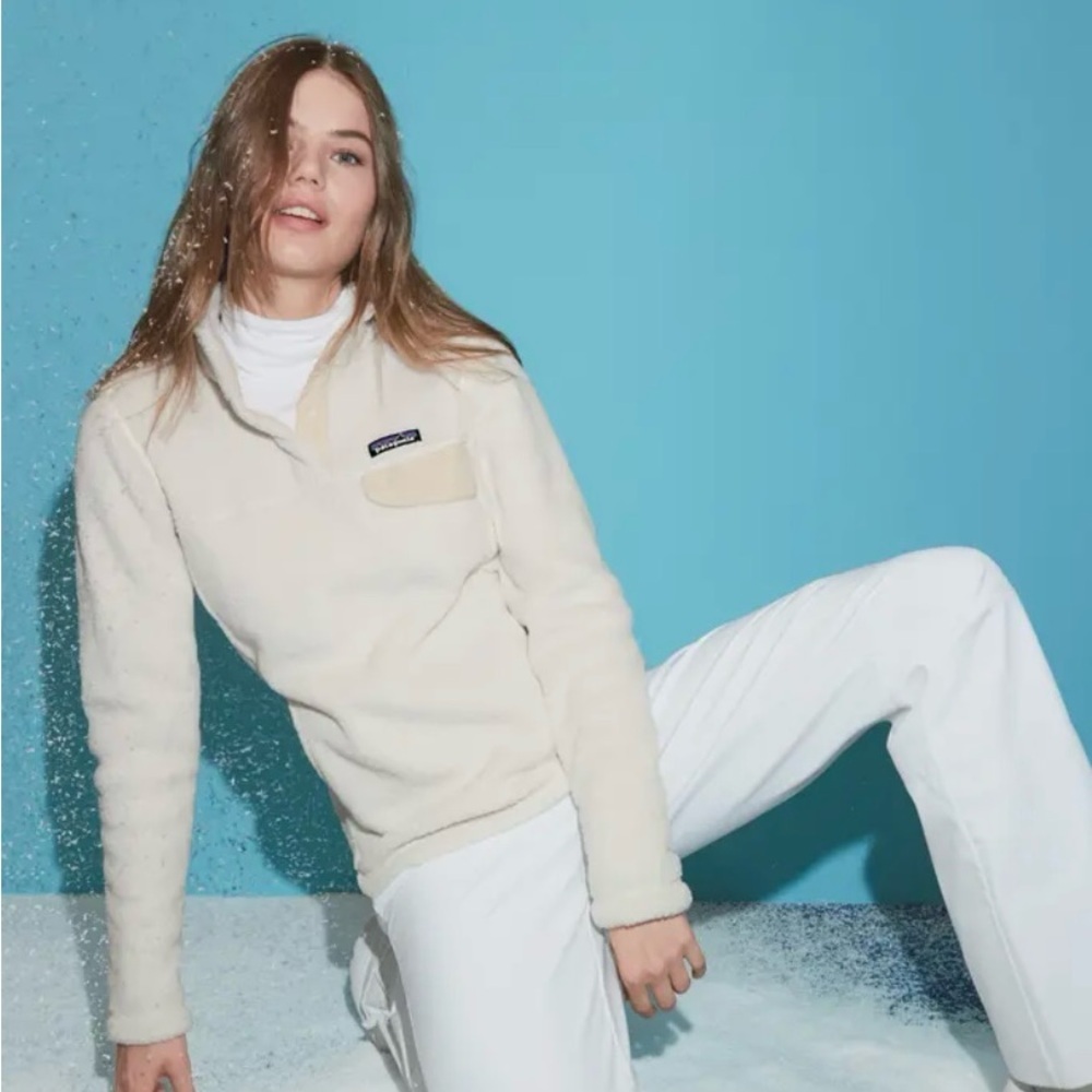Patagonia Cream Fleece Pullover Sweater
